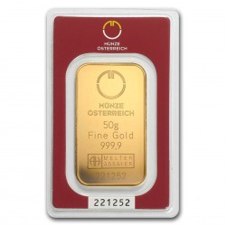 50 Grams Austrian Mint Gold Bar
