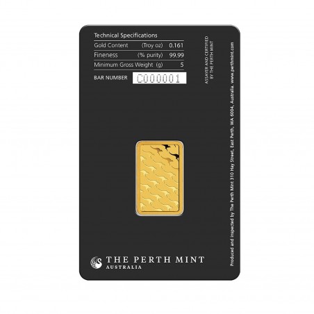 5 Grams Perth Mint Gold Bar