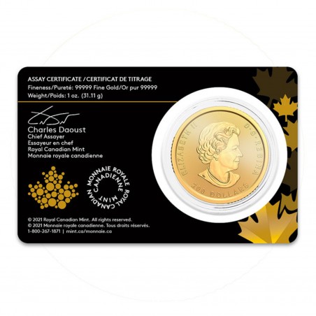 1 Oz Klondike Gold Rush 2021 Gold Coin