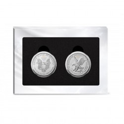 Set of 2 American Eagle The New Heritage Silver Coins