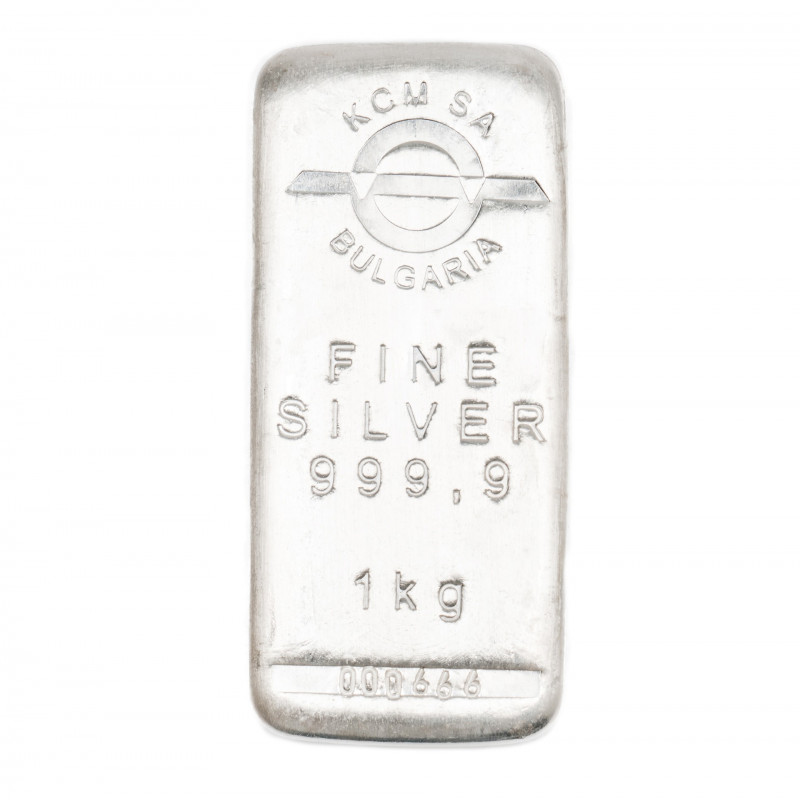 1 Kg KCM Fine Silver Bar 999.9