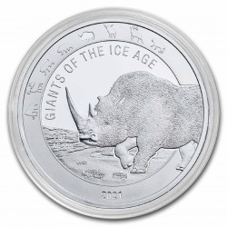 1 Oz Rhinoceros 2021 Silver Coin