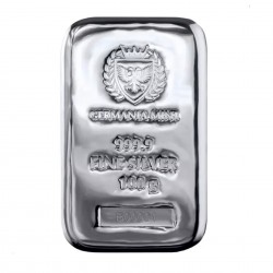 100 Grams Germania Mint Silver Bar