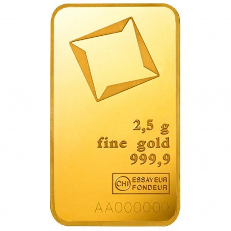 2.5 Grams Valcambi Gold Bar
