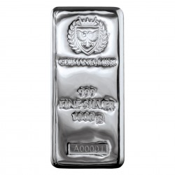 7 x 1 Kg Germania Mint Silver Bar VIP LOUNGE