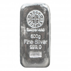 500 Grams Argor-Heraeus Silver Bar