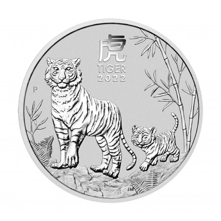 2 Oz Year Of The Tiger 2022 Silbermünze