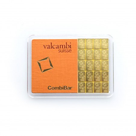20 X 1 Gram Valcambi Gold CombiBar