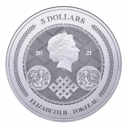 1 Oz Tokelau Chronos 2021 Silver Coin