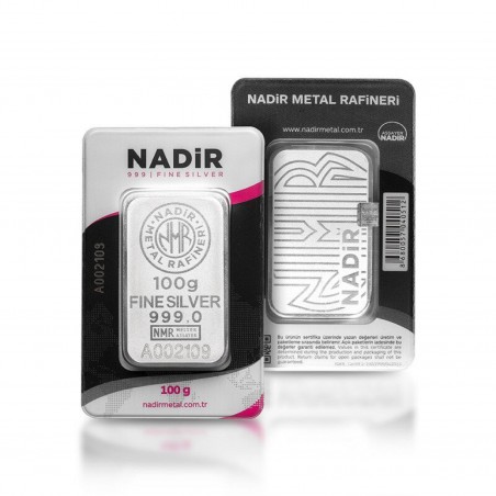 100 Grams Nadir Silver Bar