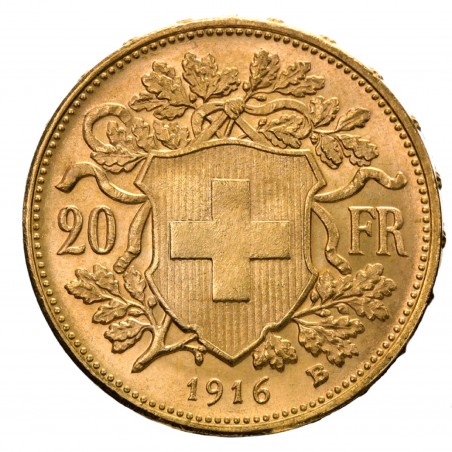 20 Swiss Francs Vreneli Goldmünze