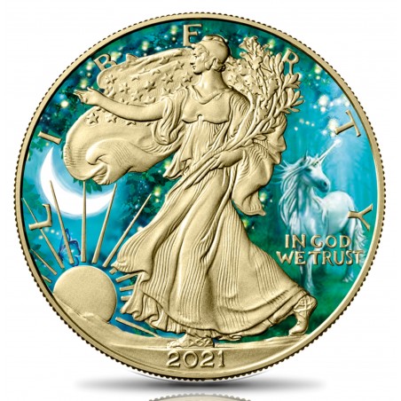 Fantasy Unicorn American Silver Eagle 1oz .999 Silver Dollar Coin Limited Ed 