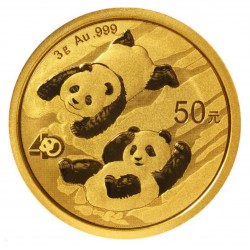 3 Grams Chinese Panda 2022 Gold Coin