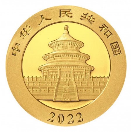 3 Grams Chinese Panda 2022 Gold Coin