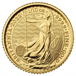 1/10 Oz Britannia 2022 Gold Coin