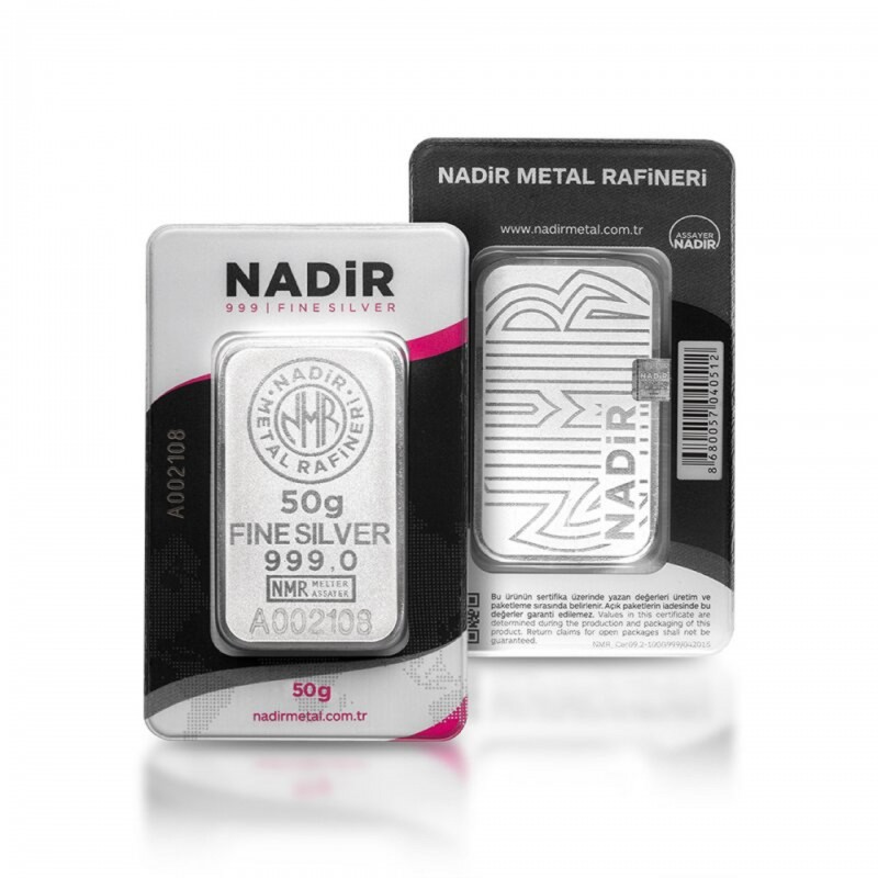 50 Grams Nadir Silver Bar