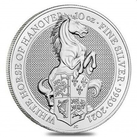10 Oz White Horse 2021 Silver Coin