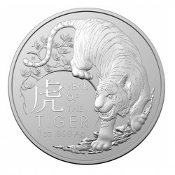 1 Oz Tiger RAM 2022 Silver Coin