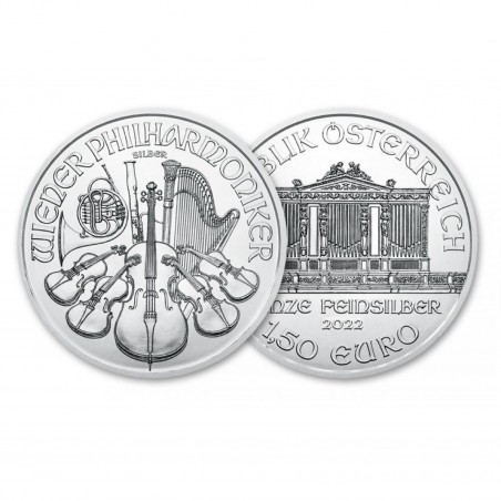 2022 1 Oz Vienna Philharmonic Silver Coin