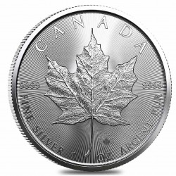 2022 Tube of 25 X 1 Oz Maple Leaf Silver Coin