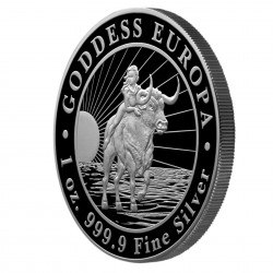 25 x 1 Oz Goddess Europa 2023 Silver Tube