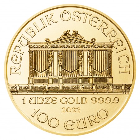 1 Oz 2022 Vienna Philharmonic Goldmünze