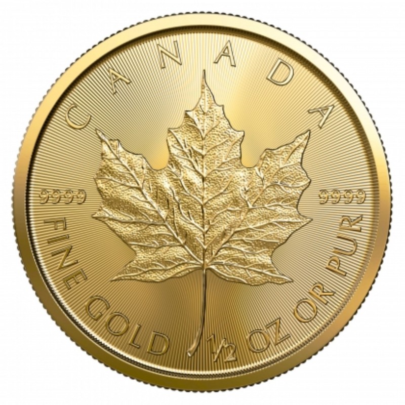 1/2 Oz Maple Leaf 2022 Gold Coin