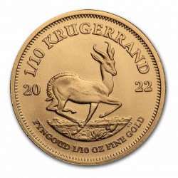 1/10 Oz Krugerrand 2022 Gold Coin