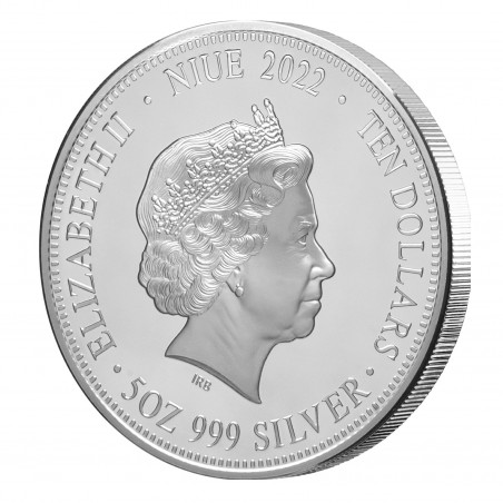 5 Oz Daintree Rainforest 2022 Silver Coin