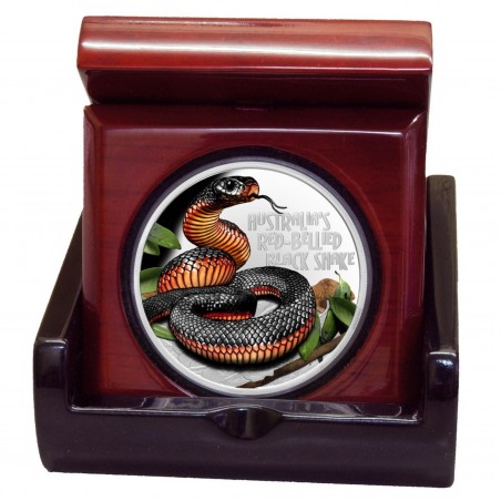 1 Oz Red Belied Black Snake 2022 Silver Coin