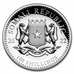 1 Oz Somalian Elephant 2022 Silver Coin