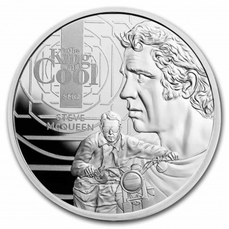 1 Oz Steve McQueen 2021 Silver Coin