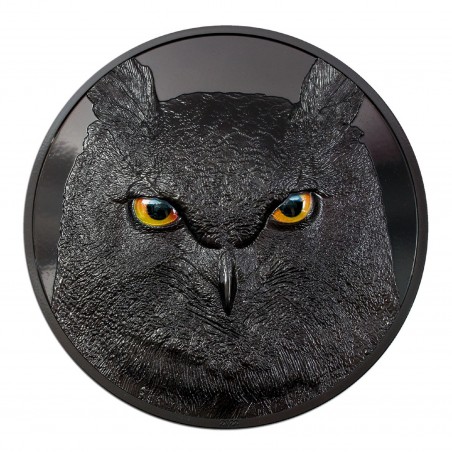 2 Oz Eagle Owl High Relief 2021 Silver Coin