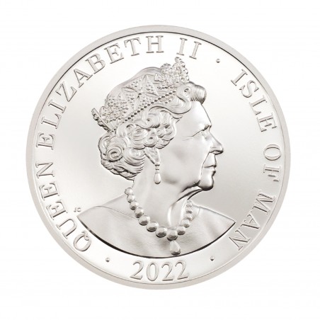 2 Oz One Noble Piedfort Silver Coin
