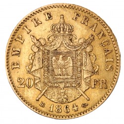 20 Francs Napoleon III Mixed Years Goldmünze