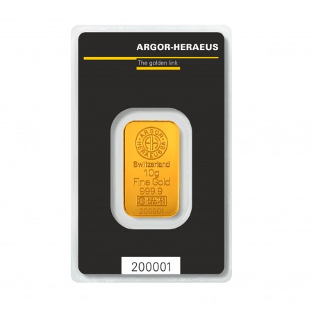 10 gr Argor Heraeus Kinebar Gold