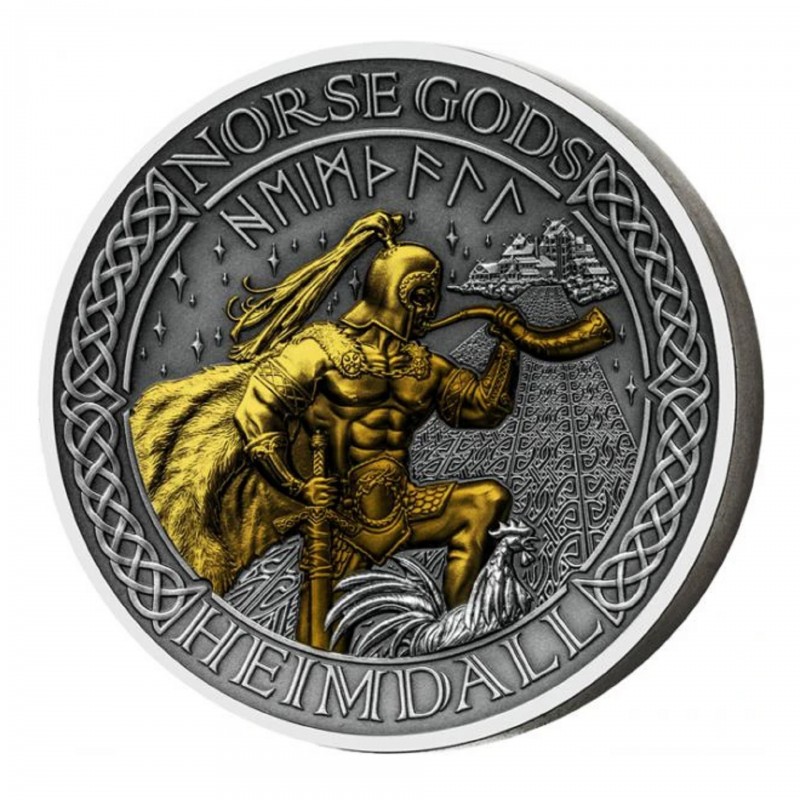 2 Oz Heimdall Norse Gods 2022 Silver Coin