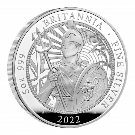 5 Oz Proof Britannia 2022 Silver Coin