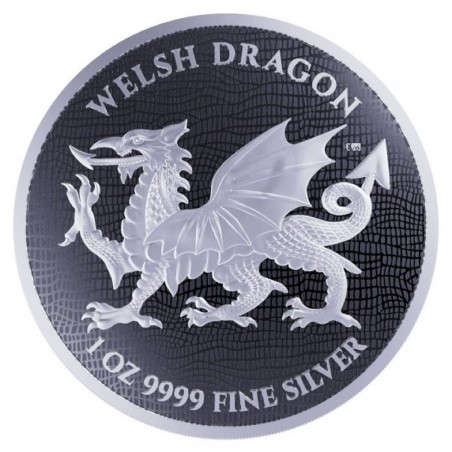 1 Oz Welsh Dragon 2022 Silbermünze