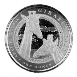 1 Oz Giraffe 2021 Silver Coin