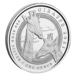 1 Oz Giraffe 2021 Silver Coin