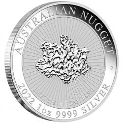 1 Oz Nugget Little Hero 2022 Silver Coin
