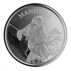 1 Oz Cameroon Mandrill 2021 Silver Coin