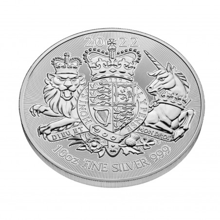 10 Oz Royal Arms GB 2022 Silver Coin