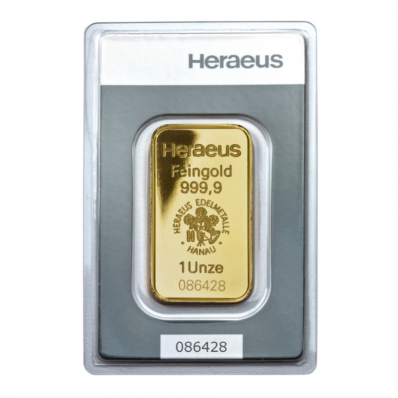 1 Oz Heraeus Gold Bar