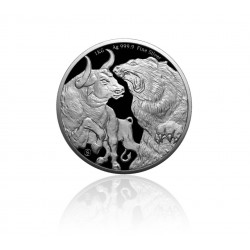 1 Kilo Bull & Bear 2022 Silbermünze