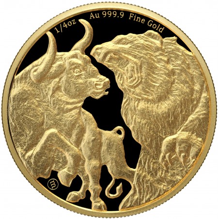 1/4 OZ BULL & BEAR 2023 GOLD COIN
