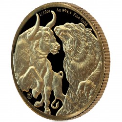 1/10 OZ BULL & BEAR 2023 GOLD COIN