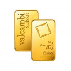 20 Grams Valcambi Gold Bar