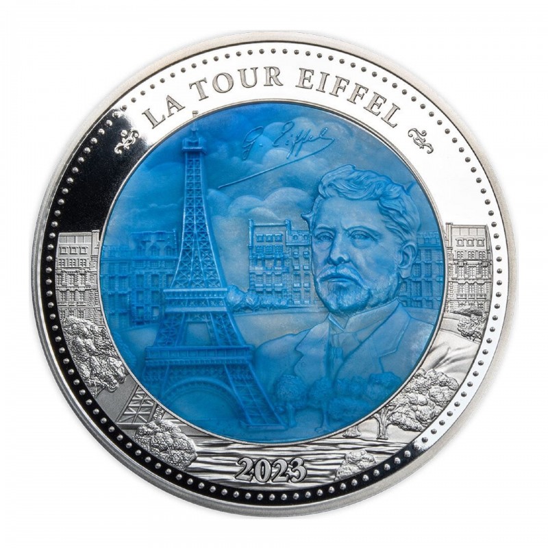 5 Oz La Tour Eiffel 2023 Silver Coin